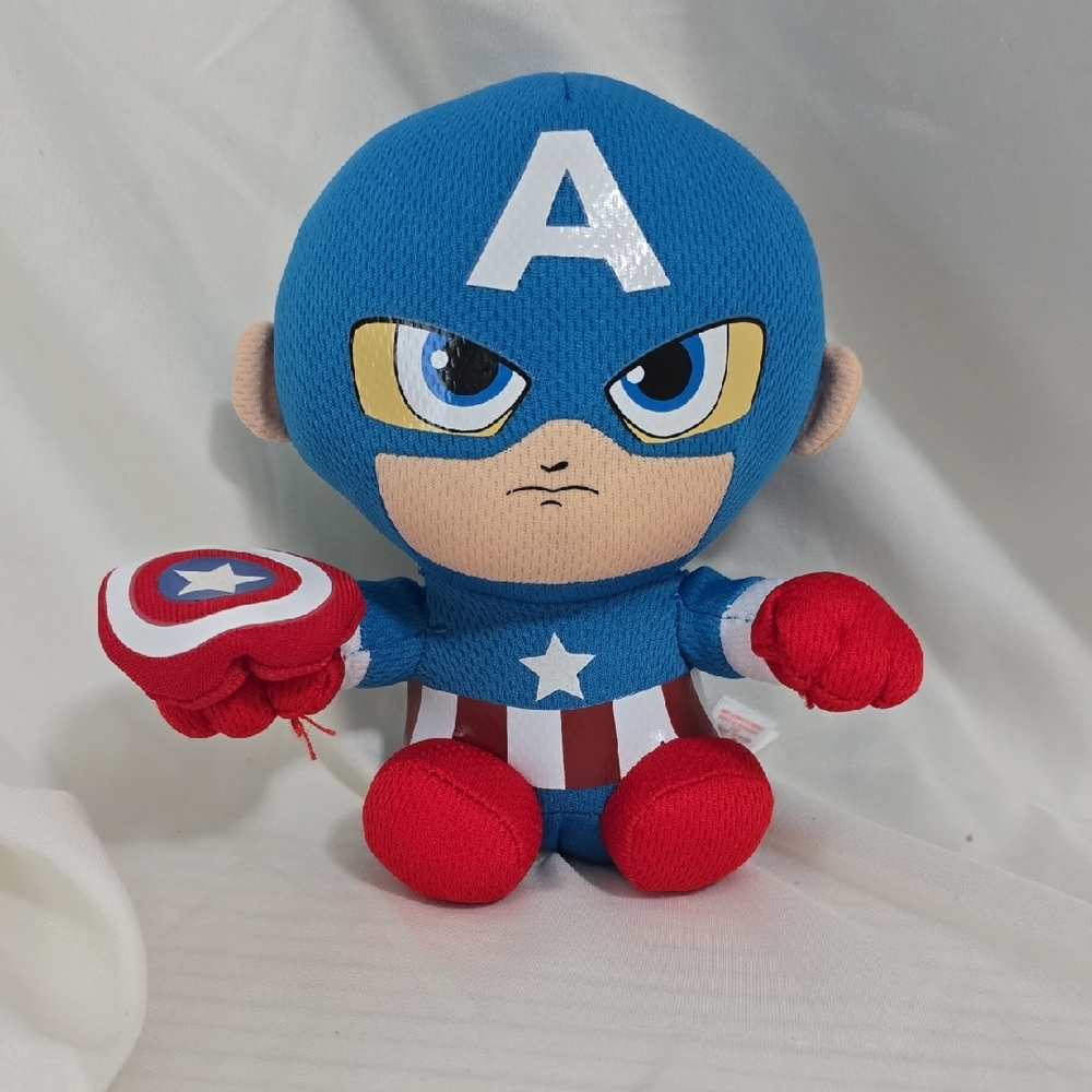 TY Marvel Captain America Beanie Baby Plush